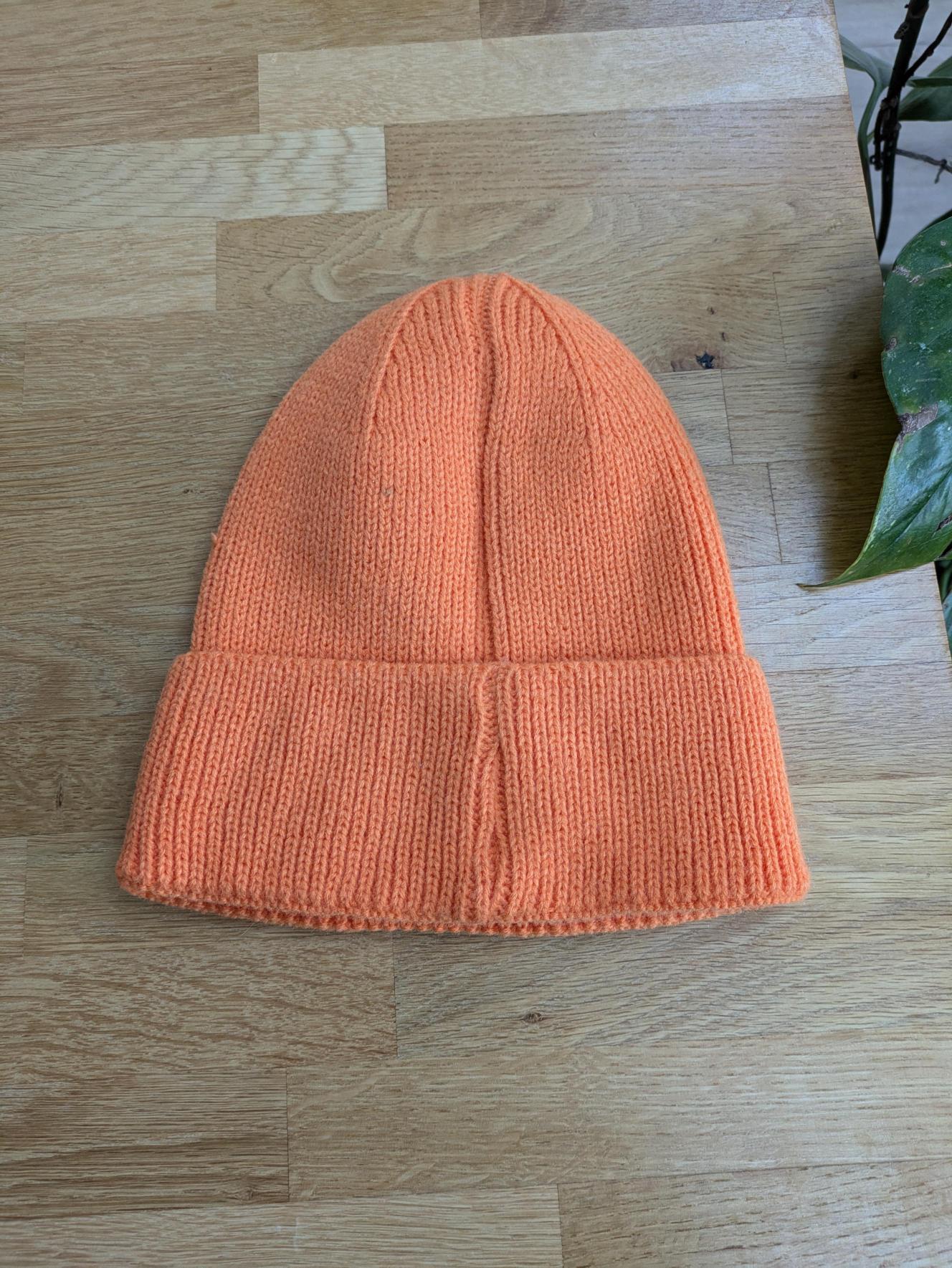 Rear view of the beanie hat