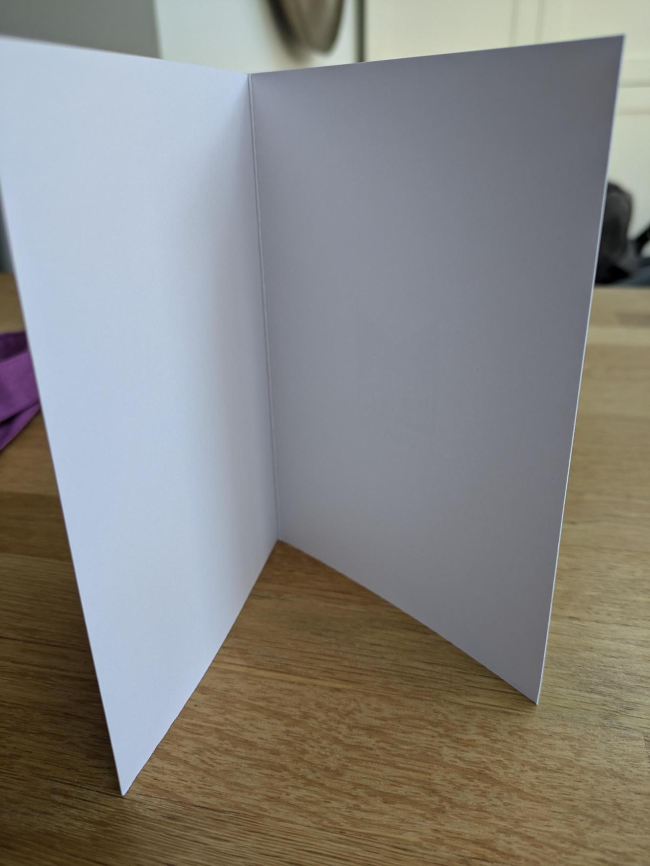 Inside the greeting card