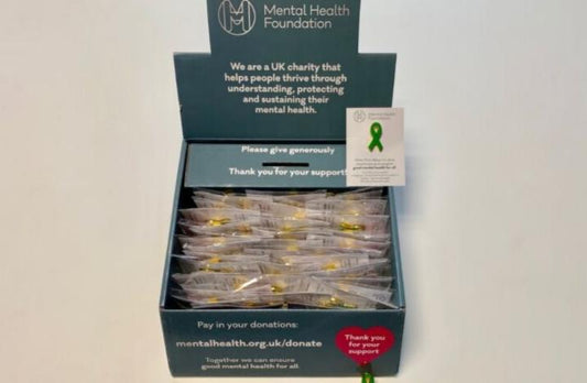 Green Ribbon pin badges - box of 50